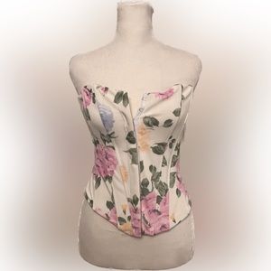 NWT 🏷️ Strapless floral top SZ S